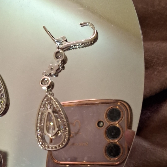 Silver Earrings 4 Pairs Jewelry - Picture 3 of 9